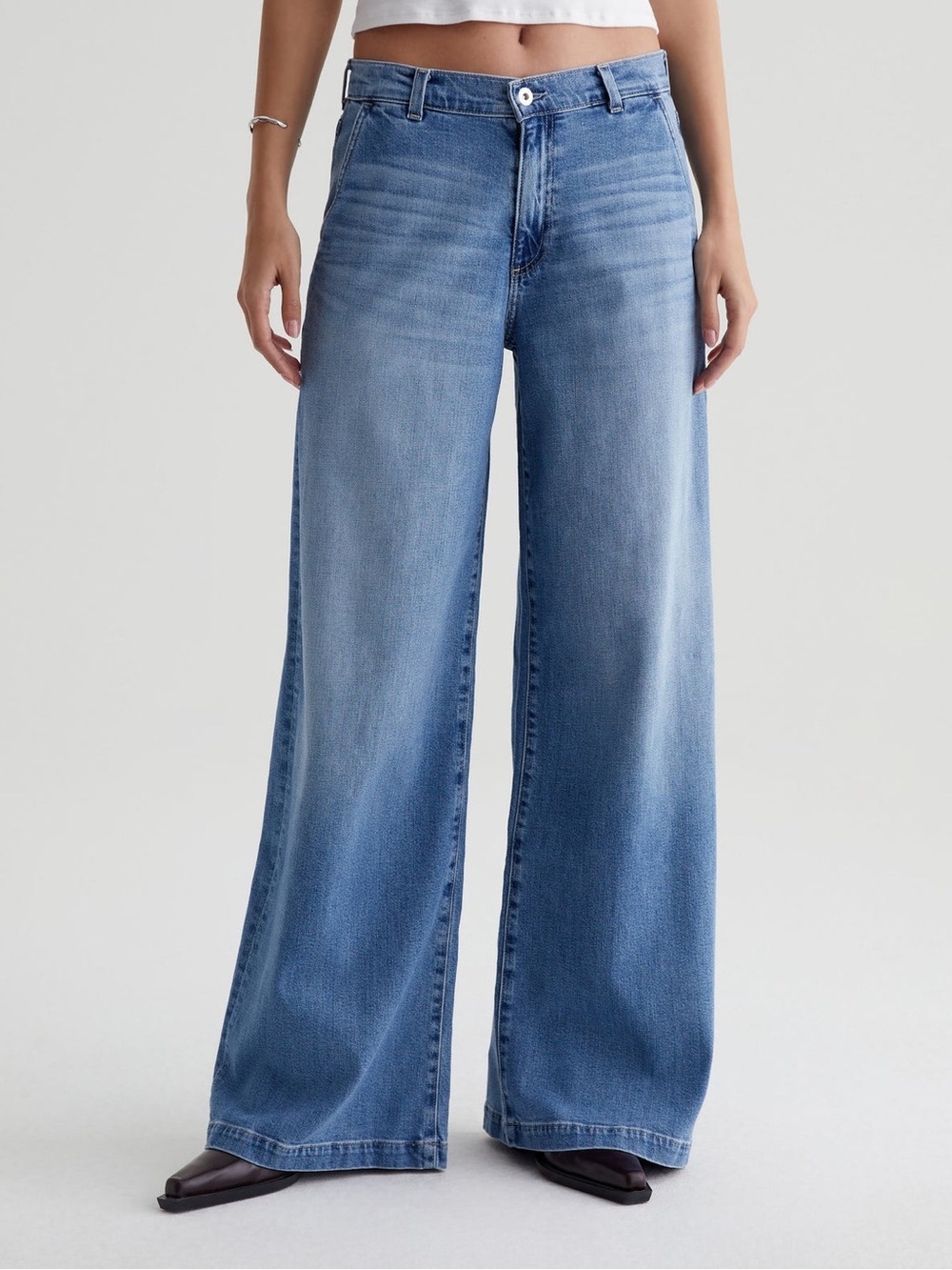 AG Stella Low Slung Palazzo Jeans